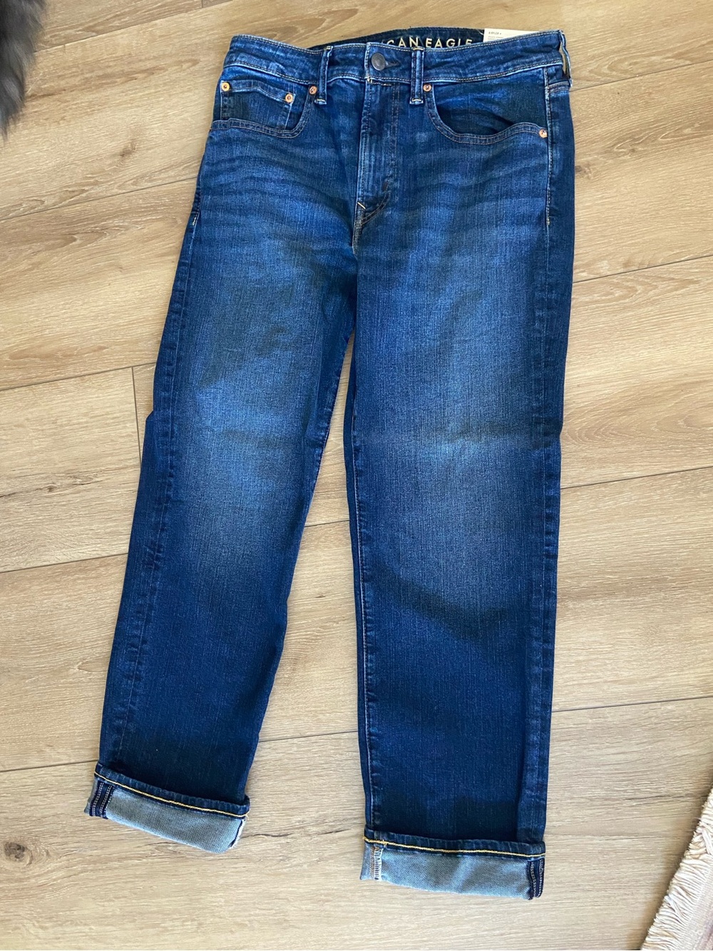American Eagle Outfitters Dark Blue Straight Jeans